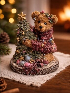 Vintage 1994 Boyd’s Bears Elliott And The Tree Collectable Figurine